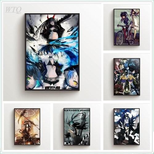 Black Rock Shooter Kuroi Mato Anime Posters Canvas Painting Wall Decor Picture Wall Art Photos for Childrens Room Home Decor