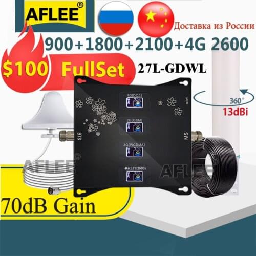 BigSale! MobilePhone Multi-Band B20 800 900 1800 2100 2600mhz 4G CellPhone Cellular Amplifier Repeater GSM 2G3G4G Signal Booster