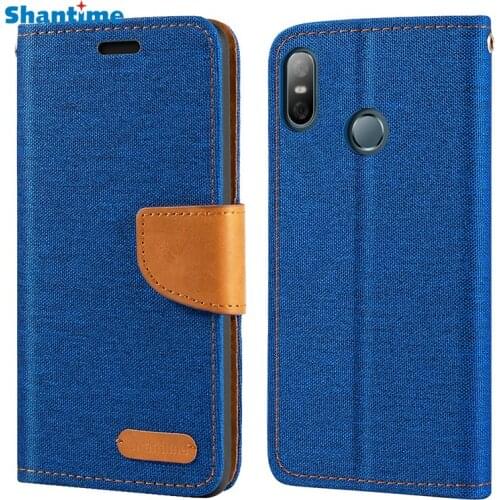 Oxford Leather Wallet Case For HTC U12 Life With Soft TPU Back Cover Magnet Flip Case For HTC U12 Life