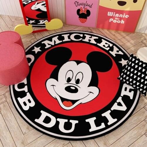 Disney Mickey Minnie Mouse Rug Child Baby Crawling Game Mat Daisy Duck Stitch Carpet Indoor Welcome Soft Four Seasons Children
