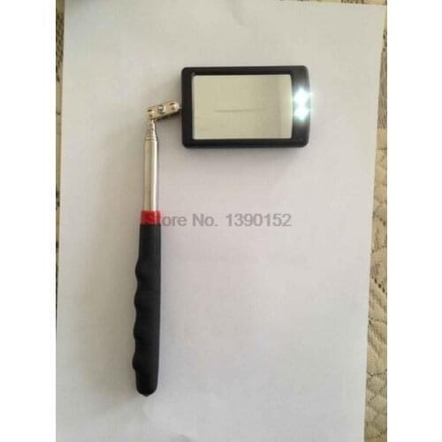 By dhl 100pcs practical Telescopic Detection Lens Telescoping Inspection Mirror Extending Car Angle View Pen Flexible Adjustable