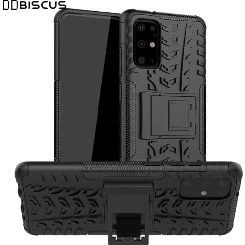 For Samsung Galaxy S20 Plus S20Plus S20 Ultra S20Ultra S 20 FE Case Hard PC Plastic Hybrid Soft Silicone Armor Stand Cover