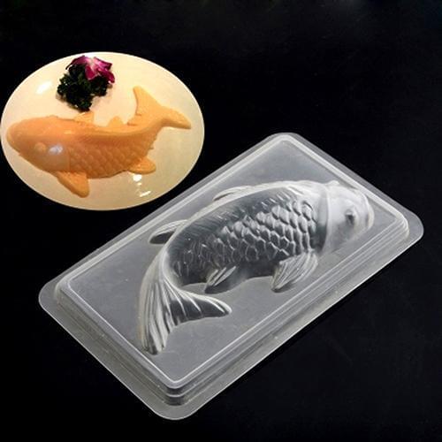 Home Kitchen Tool DIY 3D Koi Fish Cake Chocolate Rice Mould Jelly Handmade Mold Cake Mould Baking Tool