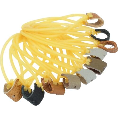 10Pcs/Lot Elastic Rubber Band Bungee Durable For Slingshot Hunting Replacement Bow Slingshot Rubber Band