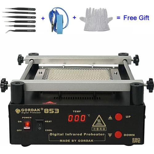 IR Preheater Station Gordak 853 Lead Free Infrared Preheating Station for BGA Repairing