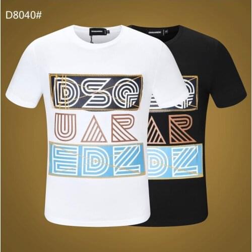 2021 Hot Selling Genuine Dsquared2-T-Shirt Women/Men Fashion Pure Cotton Casual Short Sleeve Round Neck T-Shirt D8040