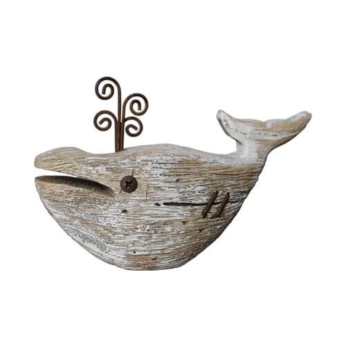 Nautical Beach Wooden Whale Decoration home ornaments handmade arts crafts animals