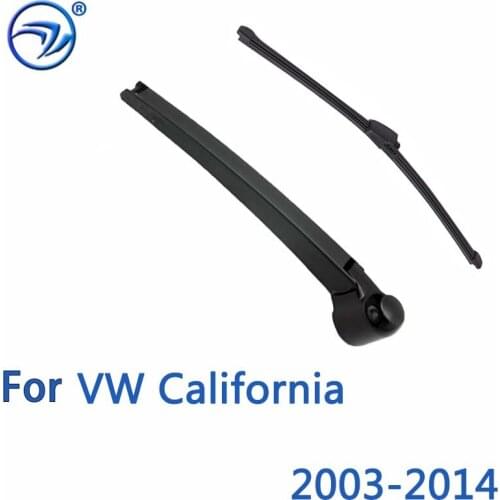 Wiper 16‘’ Rear Wiper Blade & Arm Set Kit For VW California 2003-2014 Windshield Window 2013 2012 2011 2010 2009 2008 2007