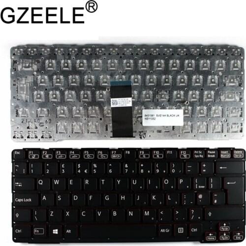 Laptop accessories UK Layout Keyboard For Sony Vaio SVE14A SVE14A1V1EB SVE14A1S6RP SVE14A1S6RW SVE14A1V1EP QWERTY laptop black
