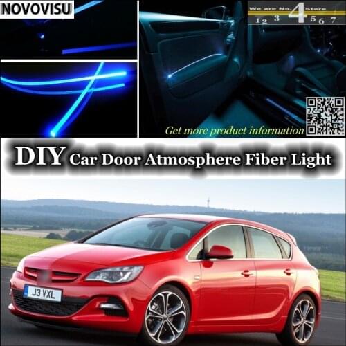 NOVOVISU For Vauxhall Astra interior Ambient Light Atmosphere Fiber Optic Lights Inside Door Panel illumination Not EL light