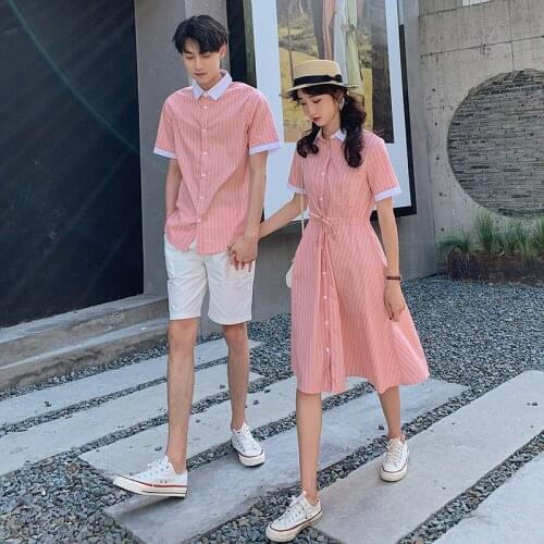 Couples wear summer mens shirts and womens dresses summer couples clothes couples clothing