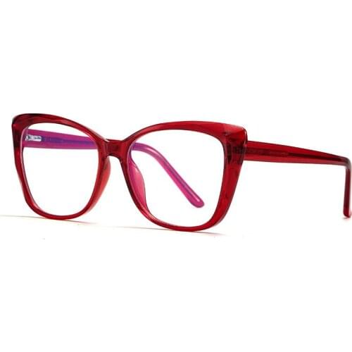 Optical Glasses Frame Cat Eye Glasses Anti Blue Ray Anti Eye Strain Blue Light Block Glasses for Game Ladies Women Fashion