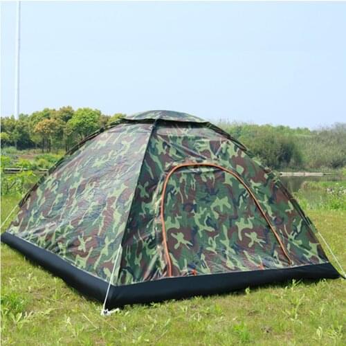 Automatic Tent Outdoor Camping Folding Automatic Tent 2 People Single Double Door 3-4 People Beach Simple Quick Opening Double