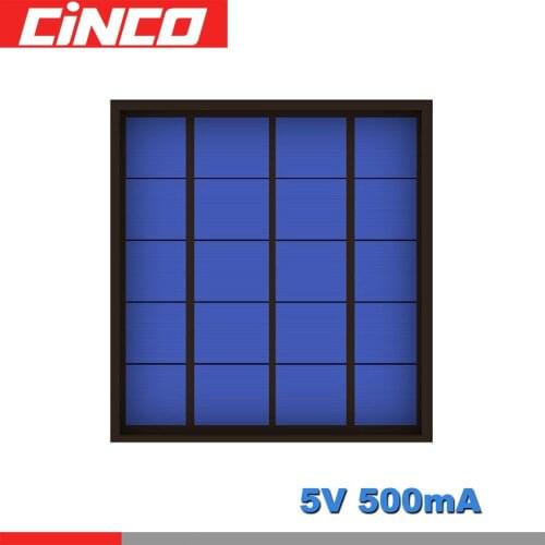 5V 500mA 2.5Watt 2.5W Poly Panel Solar Standard Epoxy monocrystalline Silicon DIY Battery Power Charge Module Solar Cell toy