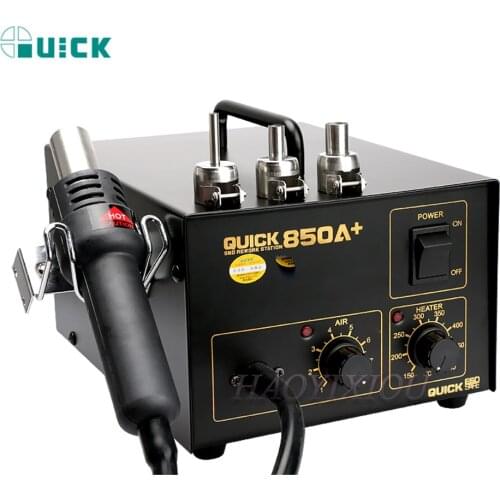Quick 850A+ Antistatic SMD Rework Station Quick 850A Air Dismantling Welding Hot Gun For BGA weldding Tools