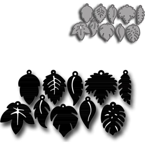 Different Types of Leaves Decorative Embossing Papercard Crafts Die 2021 Fallen Leaves Metal Cutting Dies New 2021