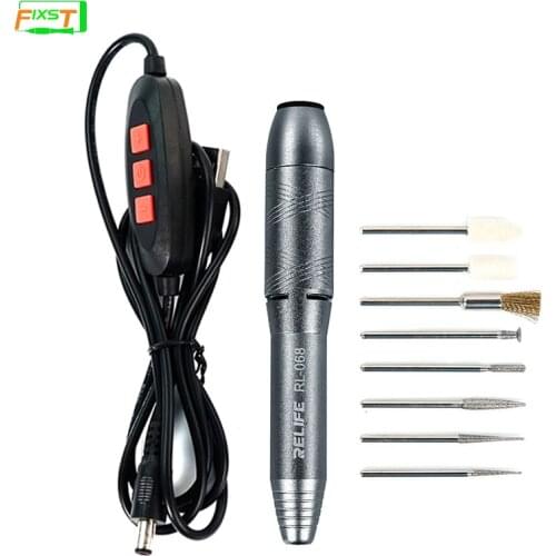 RELIFE RL-068 Mini Speed Regulation Polish Pen For Engrav/Grind/Drill/Cut/Cleaning Multiple Mobile Phone Repair Tool