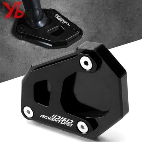 Flash Deals Motorcycle Side Stand Kick stand Side Stand Extension Plate Pad For KTM 1050 Adventure Accessories 2018
