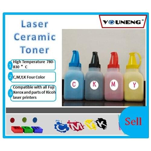 Compatible laser ceramic toner for xerox 6510 6500 215 color copier,ceramic toner powder CMYK 50g/color 200g