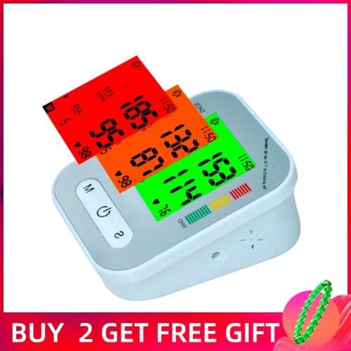 Blood Pressure monitor toma presion arterial bp cuff tonometer upper arm Medical pressure monitor Digital LCD Display fast ship