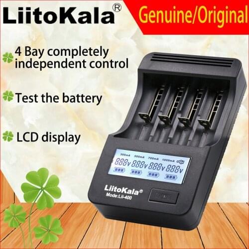 Liitokala lii-400 Lii-PD4 LCD Charger 18650 26650 18500 14500 16340 3.7V lithium battery NiMH AA / AAA1.2V Battery Charger