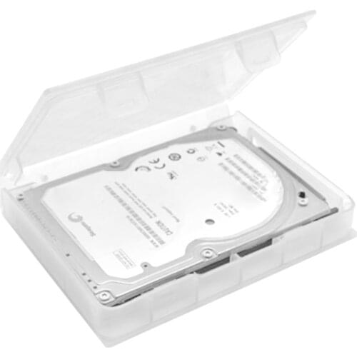 2.5 inch Hard Disk Drive SSD HDD Protection Storage Box Case Clear PP Plastic