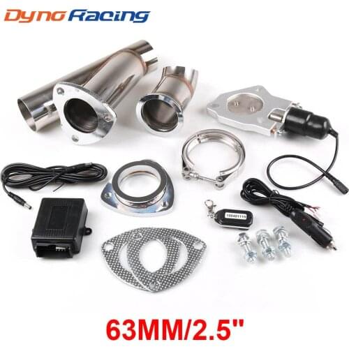 2.5'' inch Exhaust Control Valve With Remote Control Car Stainless Electric Exhaust Valve Cut outs Exhaust Cutout kit