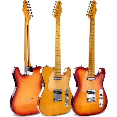 New electric guitar 22 products Closed knob Tiger Maple Body Bright light Musical instrument Rock guitar