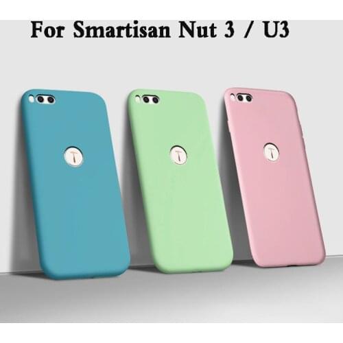 Fundas Case For Smartisan Nut 3 tpu Liquid soft Silicone Phone Case For U3 2018 Smartisan Nut 3 oc106 105 Back Cover armor Coque