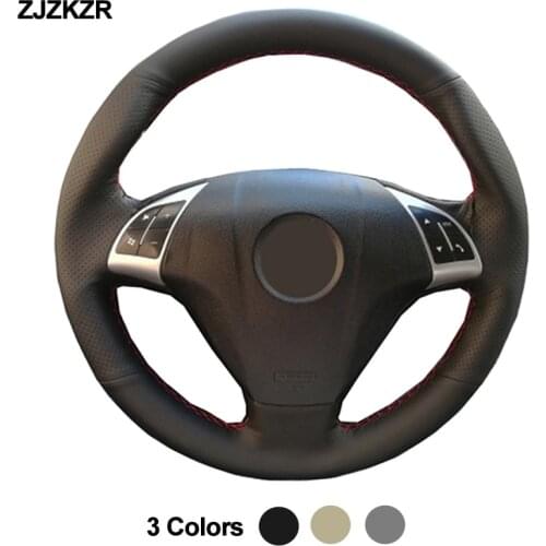 Hand Sewing Car Steering-Wheel Cover Wrap Volant For Fiat Punto Bravo Linea 2007- 2020 Qubo Doblo 2008- 2015 Combo Grande Punto