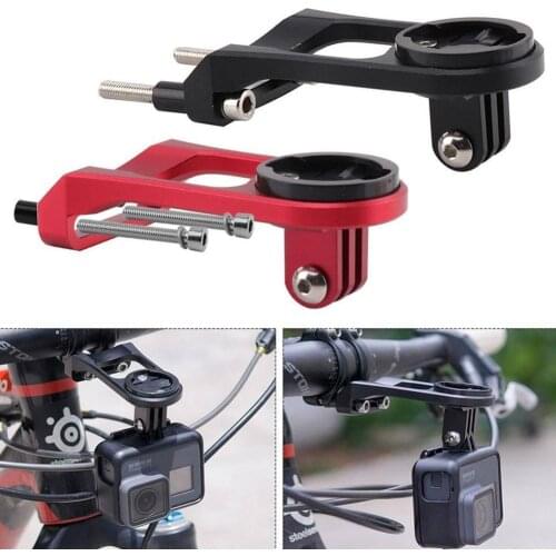 Road Bicycle Computer Camera Mount Holder Out Front Bike Stem Extension Support Holder For Garmin Bryton Cateye GoPro Light