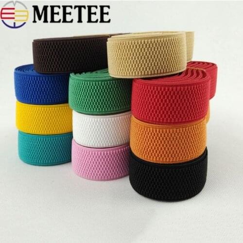 4Meters 40mm Corn Grain Trousers Elastic Band Soft Belt Pants Rubber Band Waist Binding Tapes Skirt Bags DIY Sewing Accessories