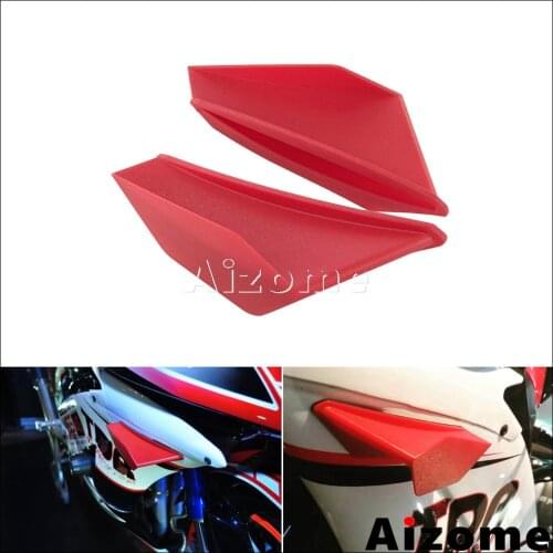 Motorcycle Winglet Aerodynamic Red Wing Kit Spoiler For Yamaha Suzuki Kawasaki Honda Nmax Aerox 155 PCX Vario CBR Scooter