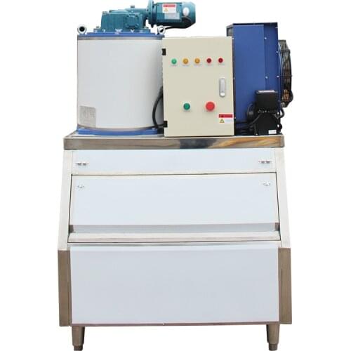 Flake Ice Maker 500 kg Small Commercial Ice Flake Machine for Fish CFR BY SEA