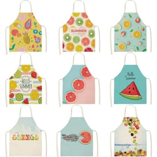 Summer fruit pattern kitchen apron women master apron Women kitchen apron Apron for hairdresser aprons for women Child apron