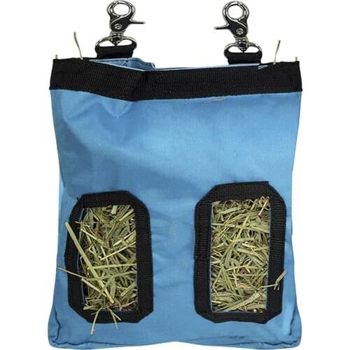 Small Pets Animals Hay Bag Guinea Pig Hanging Feeder Hamster Food Sack Holder Pet Cage Accessories for Rabbit Bunny Chinchilla