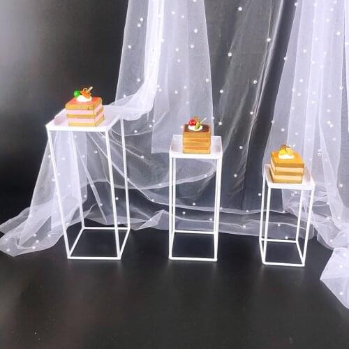 Metal cake rack Wedding golden dessert display rack birthday party decoration cupcake rack food cake tray