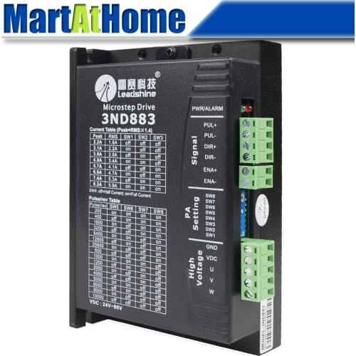 NEW Leadshine 3ND883 Microstepping CNC Stepper Driver 3-phase 80 VDC 8.3A (RMS 5.9A) 300 KHz #SM356