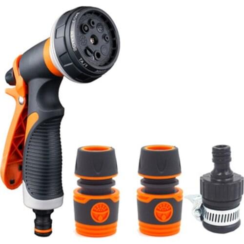 Multifunctional 8 Modes High Pressure Watering Gun Garden Hose Spray Nozzle Plant Lawn Yard Car Washer Sprinkler Cleaning Tool