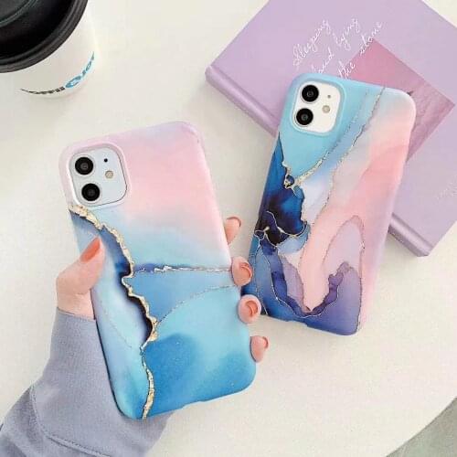 Fashion Marble Silicone Soft Phone Case for iPhone 11 12 Pro Max SE 2nd 2020 Rubber Back Cover for iPhone XS Max XS XR 7 8 Plus
