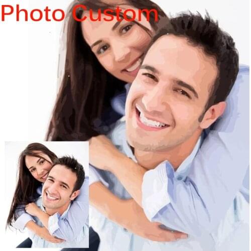 Personalised Paint By Numbers Kits Photo Custom Abstract DIY Oil Painting By Number Picture Drawing On Canvas Portrait Photo