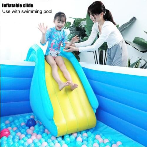 Inflatable Waterslide Wider Steps Swimming Pool Supplies Slide Castle Waterslides Kids Water Play Recreation Facilit Summer Toys