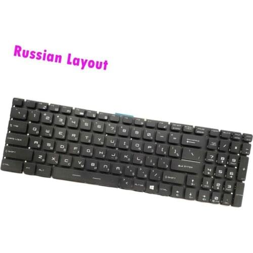 New Russian RGB Colorful Backlit keyboard for MSI Gaming GS60 2PE Ghost Pro/Ghost Pro 3k Gold Edition (RU7037)