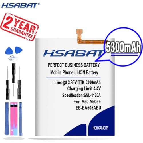 New Arrival [ HSABAT ] 5300mAh EB-BA505ABN EB-BA505ABU Replacement Battery for Samsung Galaxy A50 A505F SM-A505F