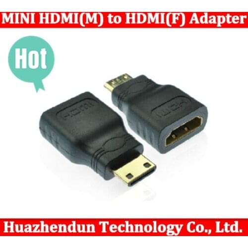 Brand New 20pcs/lot MINI HDMI(M) to HDMI(F) adapter MINI HDMI 2 HDMI adaptor High Quality adapter
