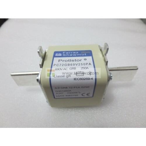 Original new Square Body Protistor fuse PC72GB69V250PA