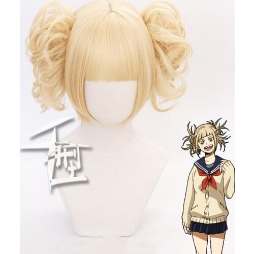 My Hero Academia Himiko Toga Short Wig Cosplay Costume Boku no Hero Academia Hiro Akademia Hair Cross My Body Women Wigs