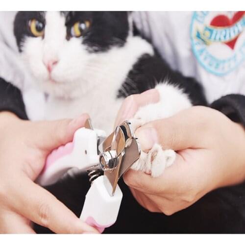 Pet Cat Dog Nail Clipper Cutter Stainless Steel Grooming Scissors Clippers Claw Nail Scissors with Lock Pet Supplies
