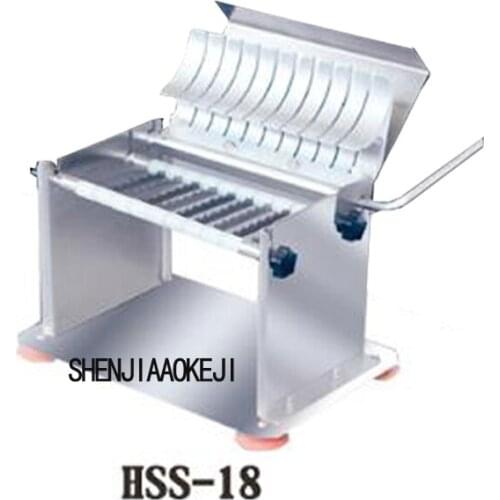 Multifunction slicer commercial vegetable sheet cutting machine kitchen tool HSS-18 Manual sausage slicer stainless steel 1PC