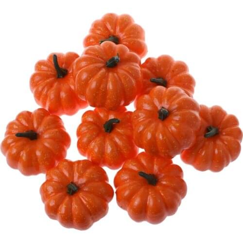 Lifelike Halloween Artificial Pumpkin Fake Fruit Vegetable Home Party Decor QX2E